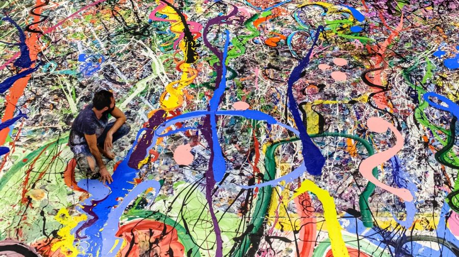 O creație derivată din cea mai mare pictură pe pânză din lume a fost vândută cu 62 de milioane de dolari