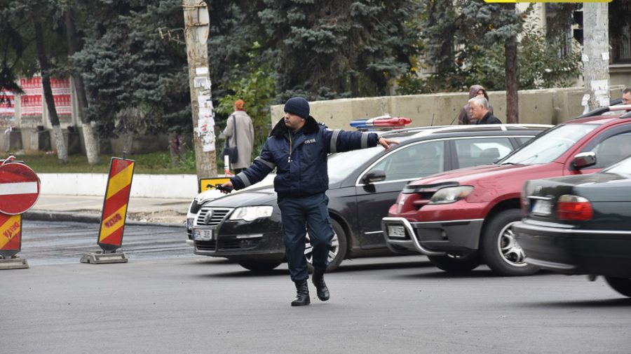 (VIDEO) NO COMMENT! Trafic parțial suspendat pe str. Ion Creangă din Chișinău