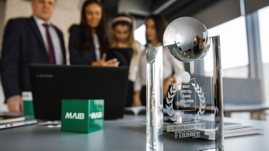 Moldova Agroindbank, premiată al doilea an consecutiv cu trofeul „Best Digital Bank Moldova”