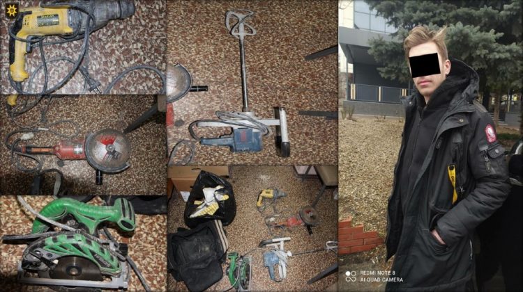 Tânăr din Telenești, riscă 4 ani de închisoare pentru furtul unor instrumente electrice de pe un șantier din Durlești