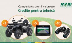 Ia un credit pentru utilaj agricol și participă la o tombolă cu premii valoroase