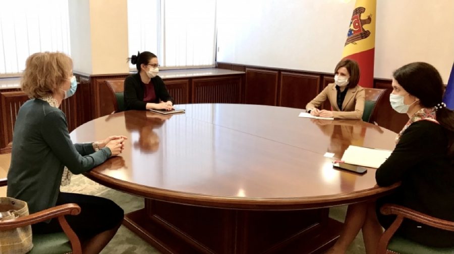 Maia Sandu și reprezentanții Elveției, în discuții privind situația sanitară din Moldova