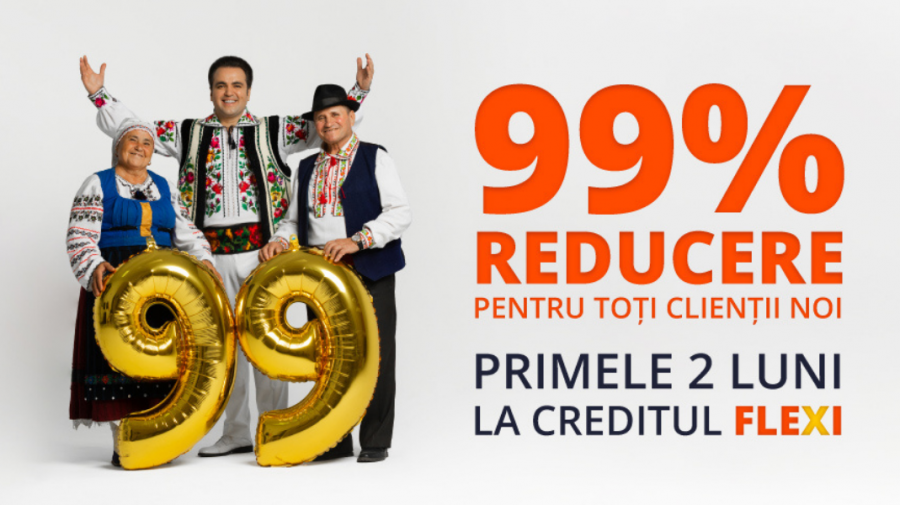 99% reducere* pentru toți clienții noi