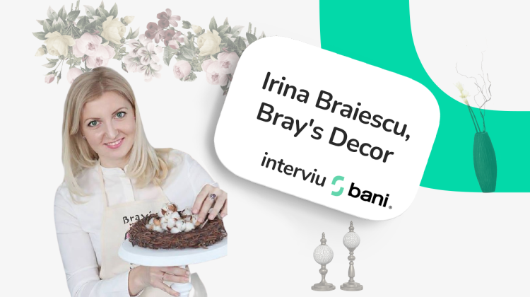 INTERVIU VIDEO// Irina Brăiescu, Bray’s Decor: am lansat o afacere cu 100 de lei. De la hobby la antreprenoriat