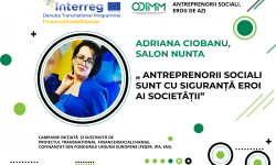 (VIDEO) Adriana Ciobanu, salon Nunta: Antreprenorii sociali sunt cu siguranță eroi ai societății