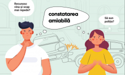 INFOGRAFIC// Condiții pentru constatarea amiabilă în cazul producerii unui accident rutier. Importanța RCA