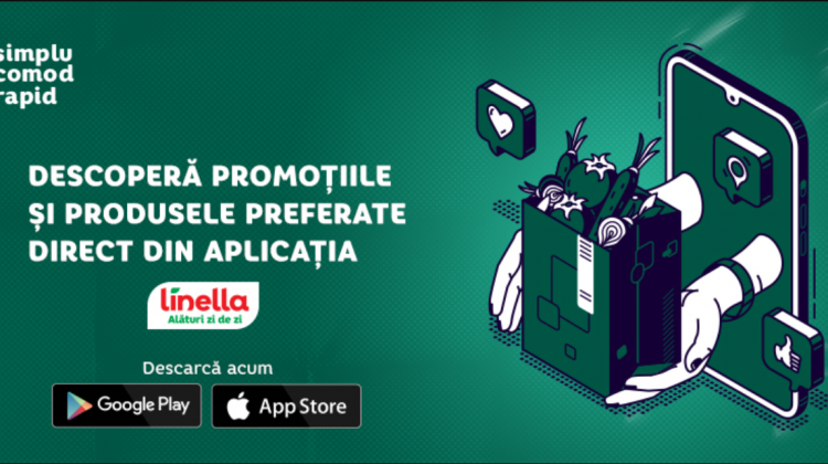 Cumpără acum produsele dorite de pe telefon. Instalează aplicația Linella și bucură-te de cumpărături