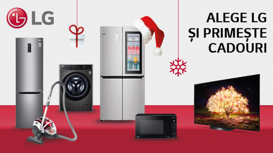 LG: Oferă un final de an fericit cu ofertele la tehnica LG