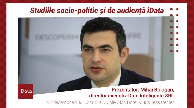 „Studiile socio-economic și de audiență iData – decembrie 2021”, în direct pe RLIVE.MD și RLIVE TV