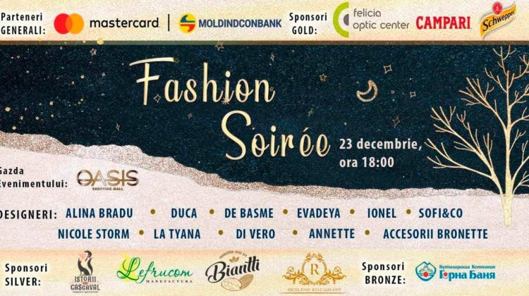 Ținute de sărbătoare îmbrăcate de vedete autohtone pe podiumul Fashion Soiree