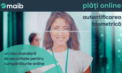 Maib introduce identificarea biometrică 3D Secure pentru a oferi mai multă siguranță la cumpărăturile online