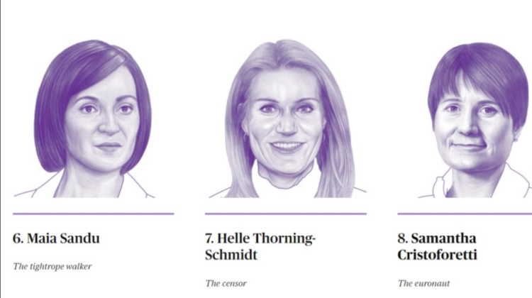 Maia Sandu inclusă în lista celor mai influenți politicieni din Europa. La ce categorie?