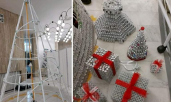 Imaginația nu are margini. Pentru un brad din doze de vaccin consumate a fost „ars” cu o amendă de 19 mii de euro