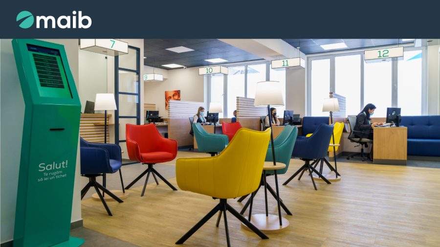 Sucursala Bălți se aliniază identității de brand maib actualizate – mai multă culoare și comoditate