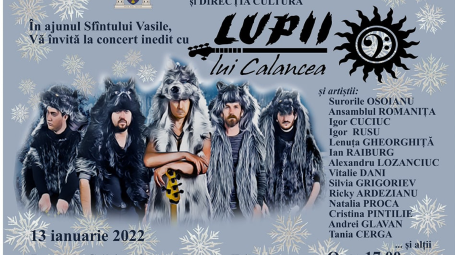 În această seară Primăria vă invita la evenimentul „În ajunul Sfântului Vasile”. Cine va evolua pe scenă