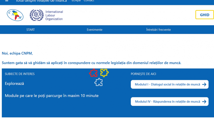 A fost lansată platforma de instruire la distanță în domeniul legislației muncii