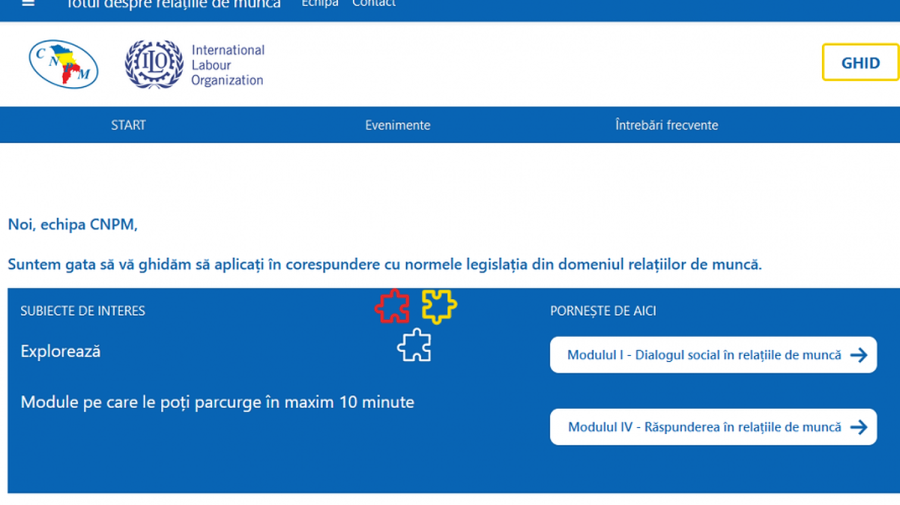 A fost lansată platforma de instruire la distanță în domeniul legislației muncii