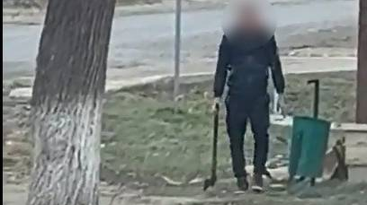 Cetățeanul turmentat. Nimicea cu toporul tot ce-i cădea în cale