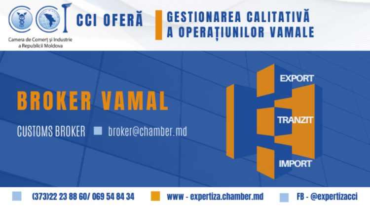 CCI a RM oferă servicii în suportul operațiunilor import/export pentru antreprenorii autohtoni