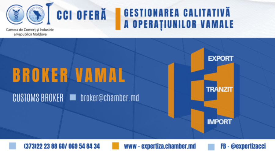 CCI a RM oferă servicii în suportul operațiunilor import/export pentru antreprenorii autohtoni