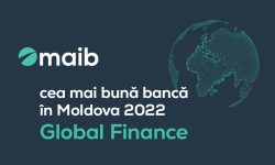 Maib, desemnată „Cea mai bună bancă în Moldova în anul 2022” de revista Global Finance