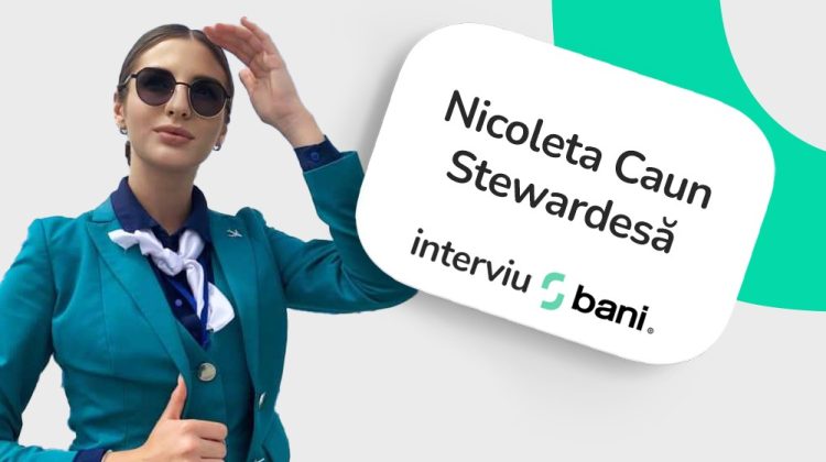 (VIDEO) 10 LEI// Nicoleta Caun despre dragostea pentru aviație. Cum e să fii însoțitoare de bord în Republica Moldova