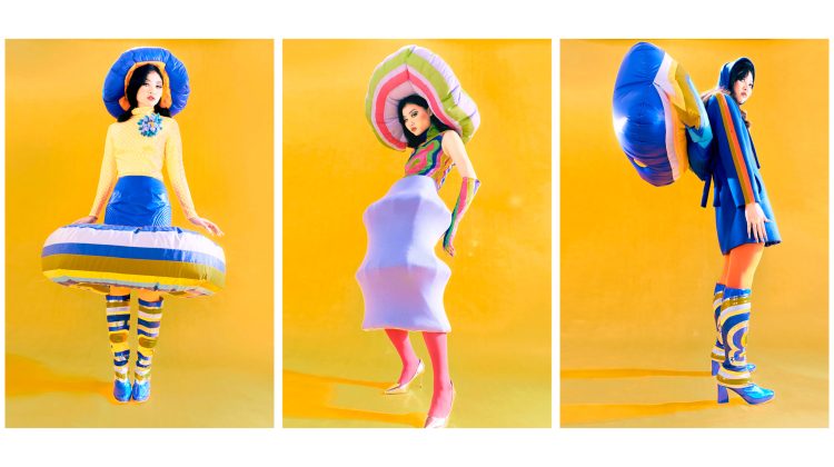 (FOTO) Un nou jucător în industria modei pe arena internațională. Pălărie în formă de pernă și încălțăminte-vază