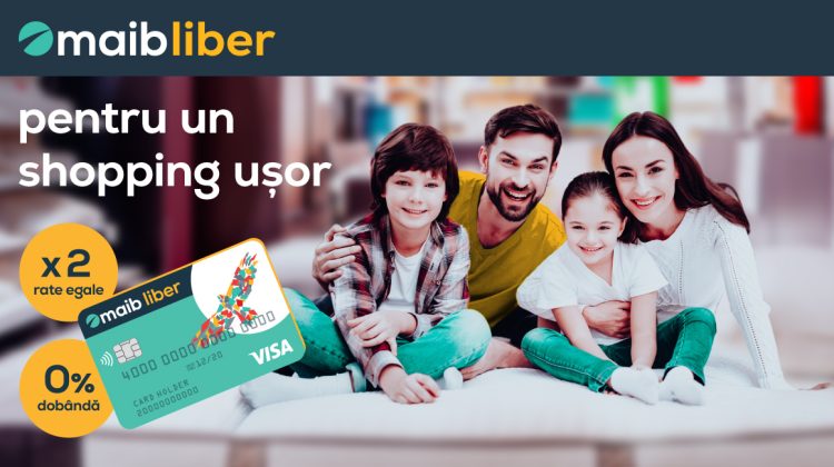 Maib liber relansează promoția privind dublarea ratelor la cumpărături cu 0% dobândă