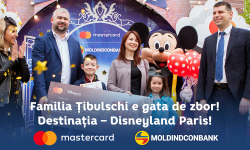 Datorită Moldindconbank și Mastercard familia Țibulschi va petrece un weekend la Disneyland Paris