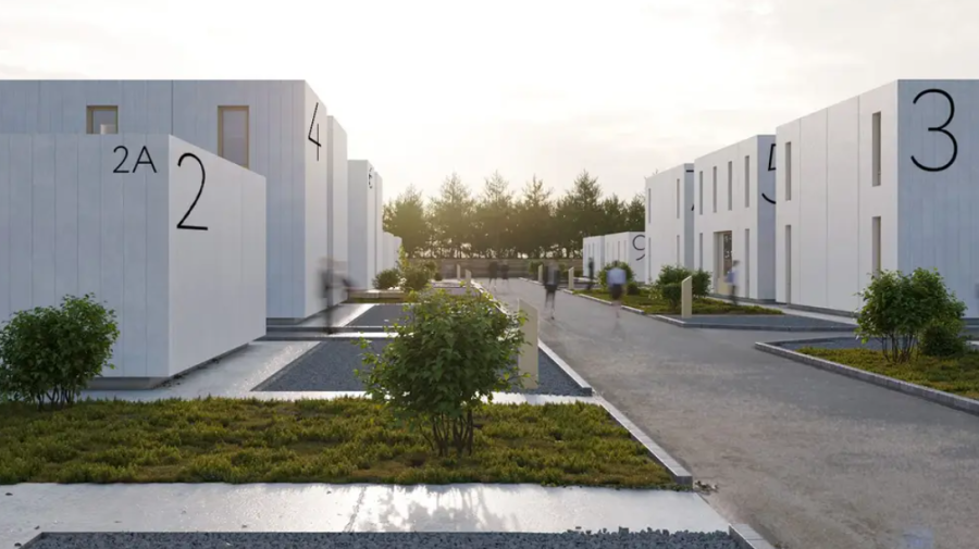 (FOTO) „RE:UKRAINE” – O firmă de arhitectură din Ucraina vrea să construiască un sat modular pentru refugiați