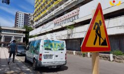 (VIDEO, FOTO) Hotelul Național din centrul Capitalei începe să fie demolat