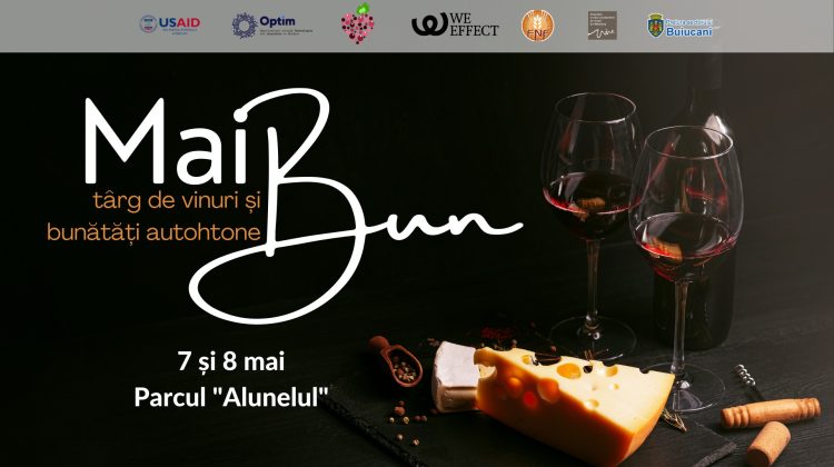 „Mai bun” – târgul de vinuri autohtone și bunătăți gastronomice te așteaptă în acest weekend în parcul Alunelul