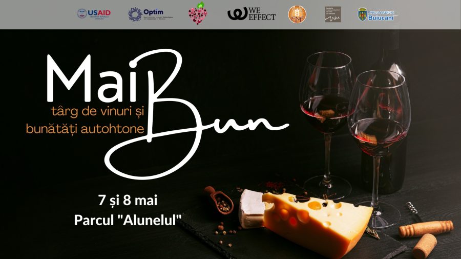 „Mai bun” – târgul de vinuri autohtone și bunătăți gastronomice te așteaptă în acest weekend în parcul Alunelul