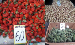 (FOTO) Ce ziceți de cumpărături la Piața Centrală? Ce prețuri sunt astăzi la legume, cireșe și căpșuni