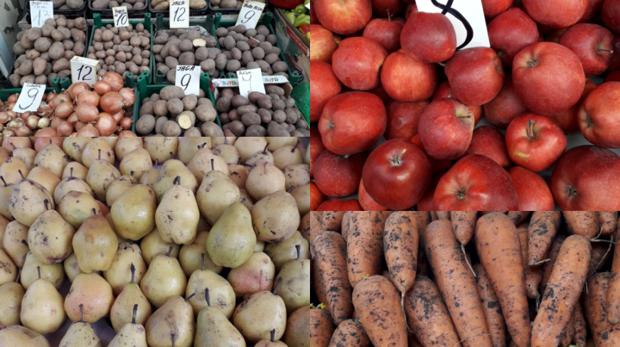 (FOTO) Ce găsim astăzi la Piața Centrală? Câți bani trebuie să scoți din buzunar pentru a umple frigiderul