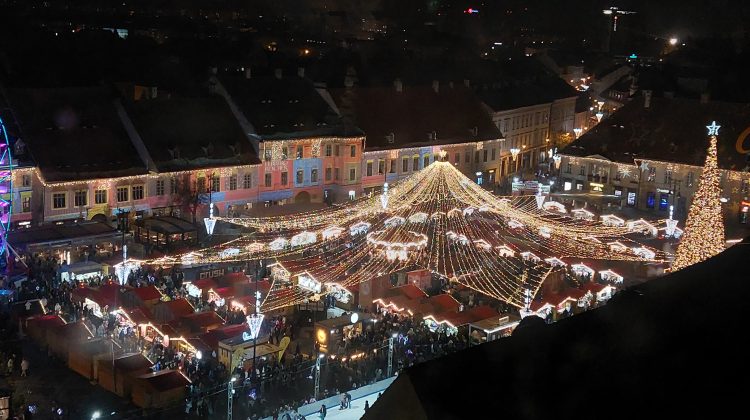 (FOTO) Târgurile de Crăciun din Europa te așteaptă! Cum arată centrul Sibiului în straie de sărbătoare