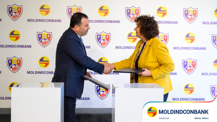 Moldindconbank a semnat un Acord de parteneriat cu Federația Moldovenească de Fotbal