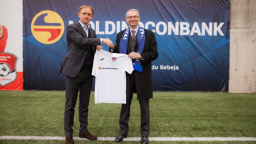 Moldindconbank, partener al Academiei de fotbal „Radu Rebeja” – va susține pregătirea copiilor din familii nevoiașe