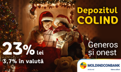 Moldindconbank te îndeamnă să întâmpini sărbătorile de iarnă cu depozitul generos „Colind”