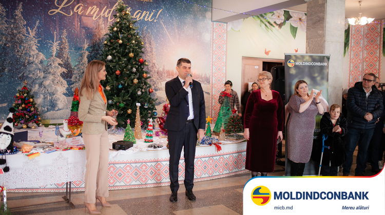 Moldindconbank a oferit cadouri copiilor cu nevoi speciale din Strășeni
