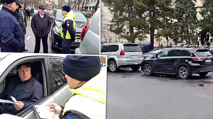 Șoferii separatistului Ignatiev arși cu amenzi la Chișinău! Poliția le-a arătat locul