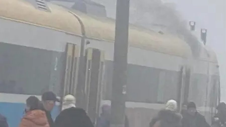 Locomotivă în flăcări! Trenul lui Șalaru s-a aprins din mers