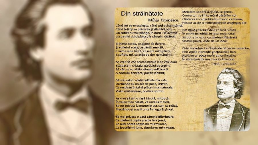 Luna lui Eminescu: „DIN STRĂINĂTATE”