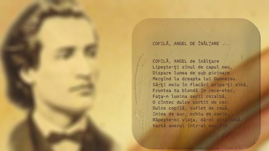 Luna lui Eminescu: „COPILĂ, ANGEL DE ÎNĂLŢARE …”