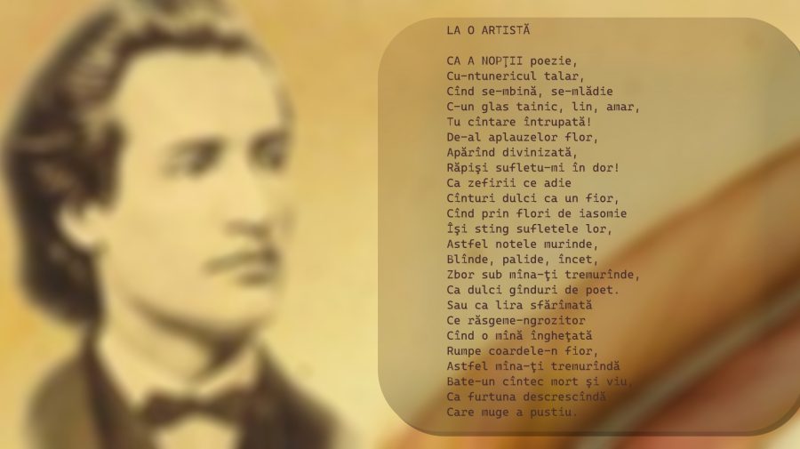Luna lui Eminescu: „LA O ARTISTĂ”