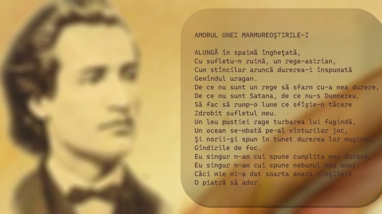 Luna lui Eminescu: „AMORUL UNEI MARMURE”