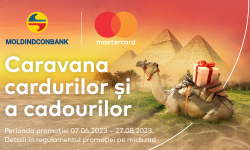 Achită cu cardul tău Mastercard de la Moldindconbank și participă la Caravana cadourilor