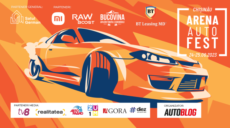ARENA AUTO FEST 2023! Cea mai mare expoziție auto din Moldova va avea loc pe 24 și 25 iunie!