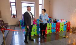 Un teren de joacă, amenajat de A.S.I.C.S. la Gara Chișinău