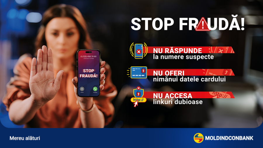 Securitate bancară și antifraudă – campania Moldindconbank care te învață cum să te protejezi de escroci